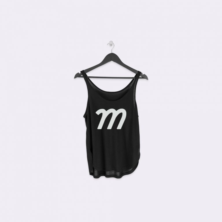 hanging women's flowy tank mockup generator