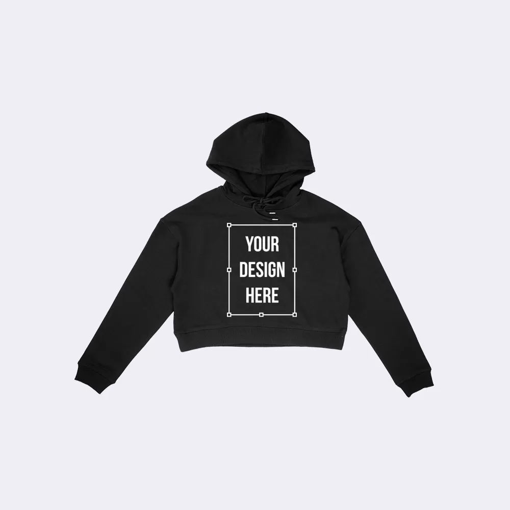 AS Colour 4122 women's crop hoodie mockups