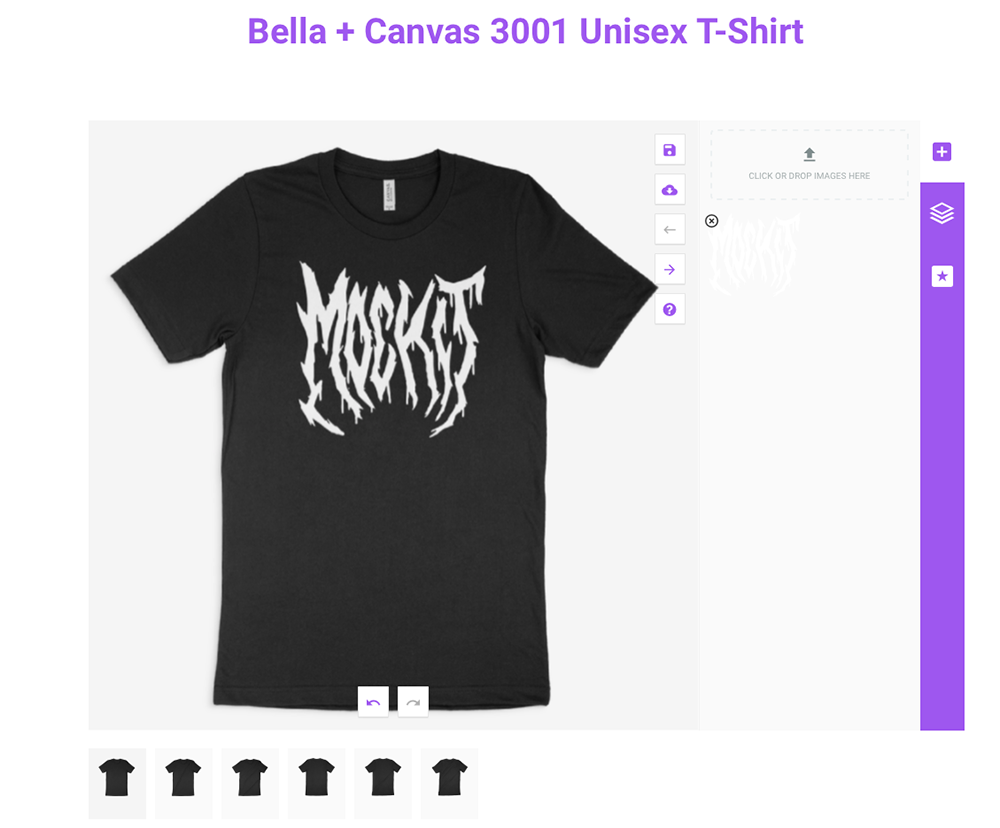 bella canvas t-shirt mockup in mock it