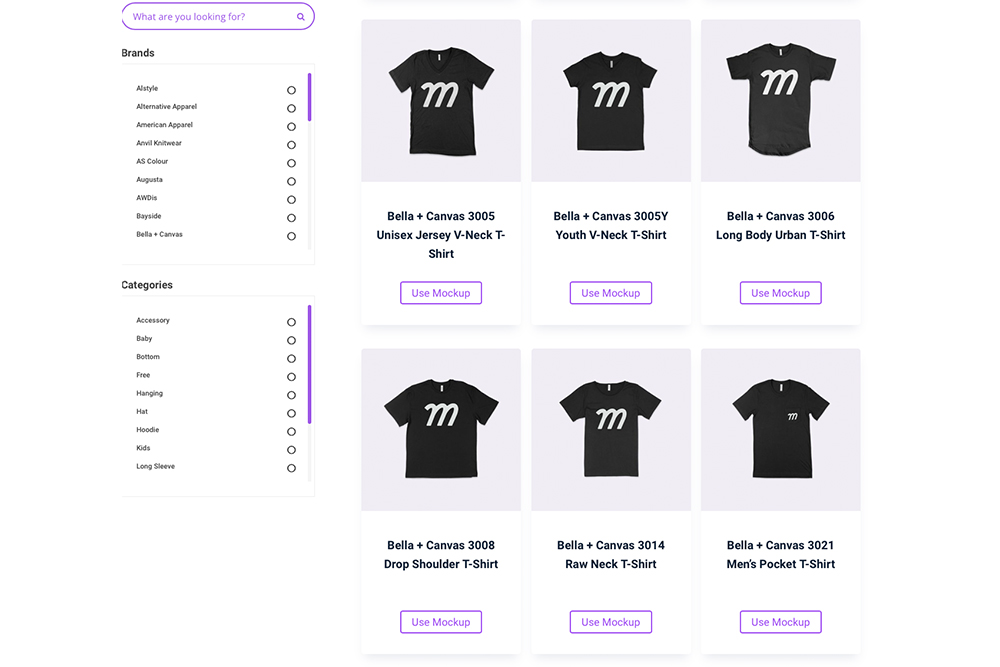 mock it mockups page of tshirt mockups