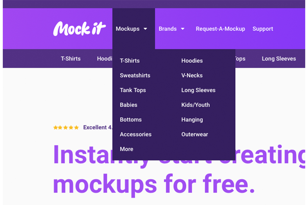 mock it website mockups tab