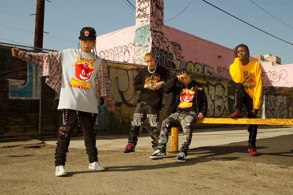 the hundreds half evil colab photoshoot