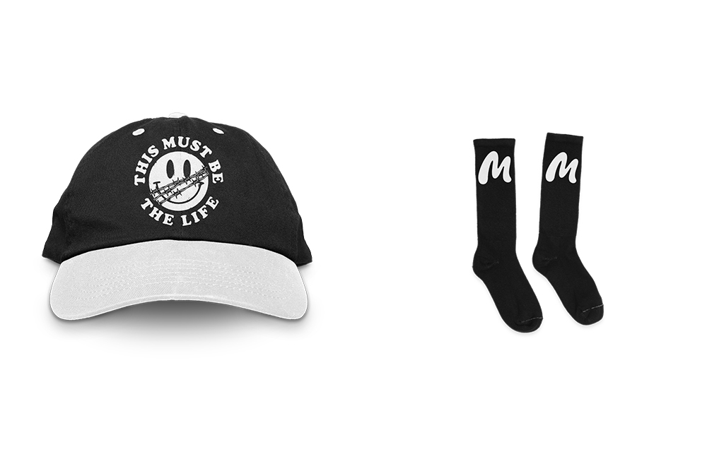 this must be the life dad and and mock it m logo socks