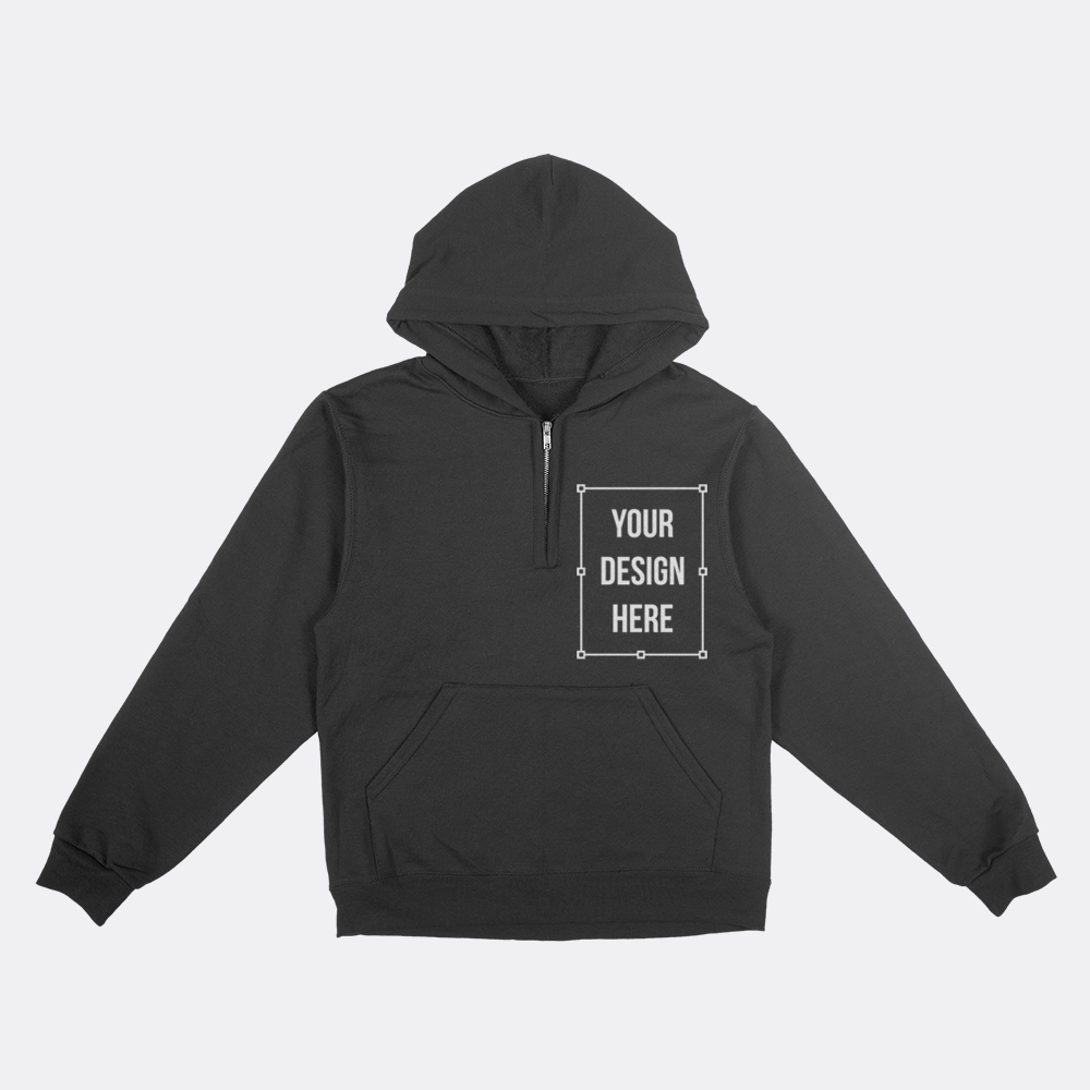 Jerzees 994MR Quarter Zip Hooded Sweatshirt Mock It