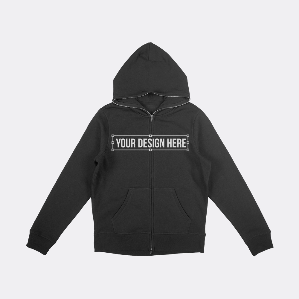 Made Full Zip Body Bag Hoodie Mockups