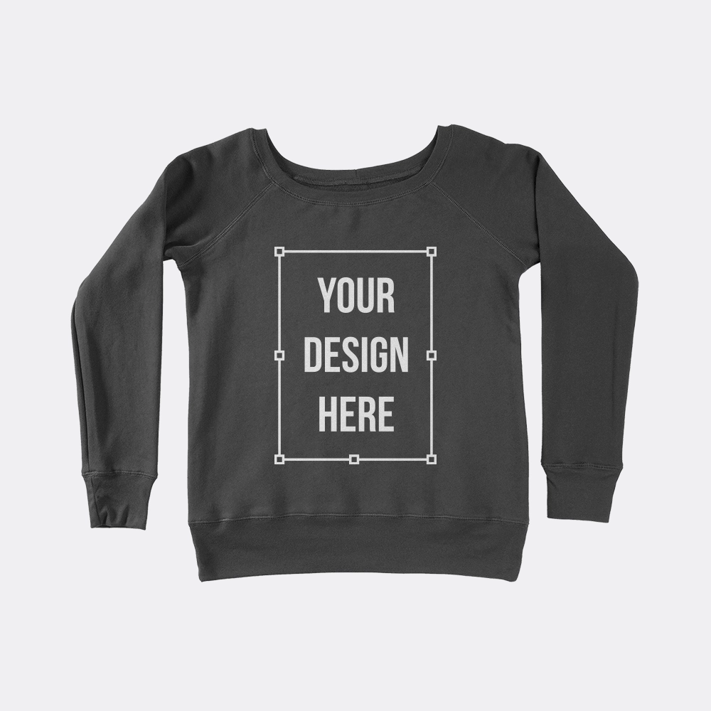 Bella Canvas 7501 Wide Neck Sweatshirt Mock It