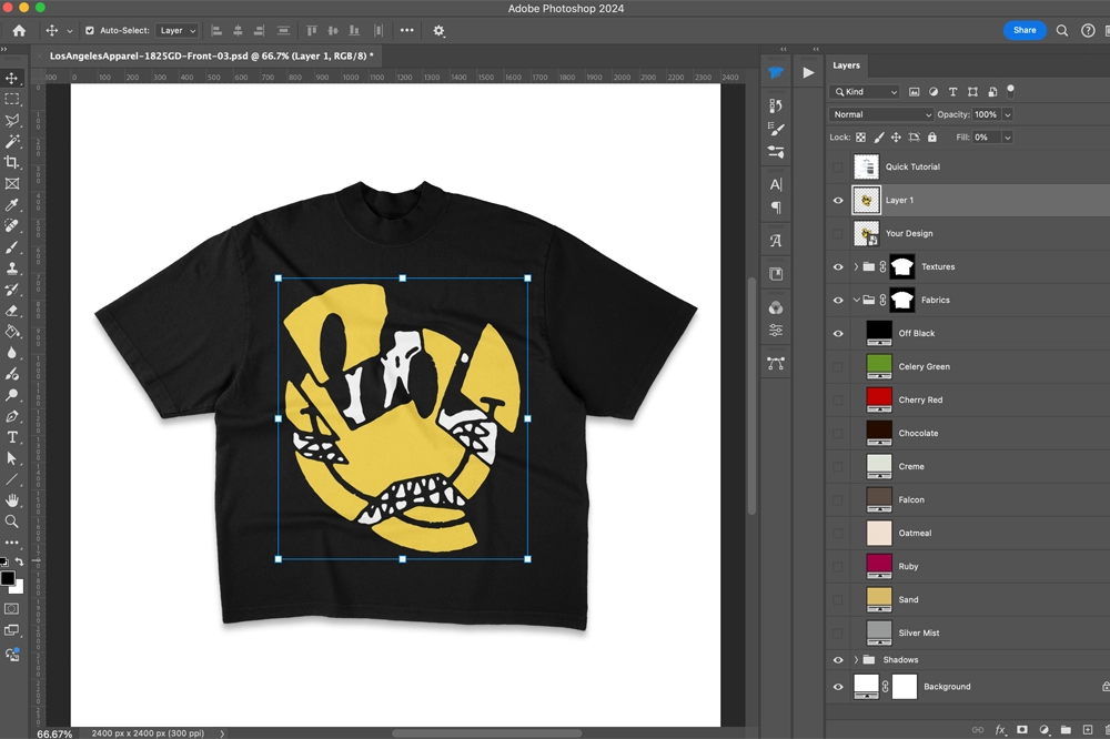 photoshop ui creating a t-shirt mockup