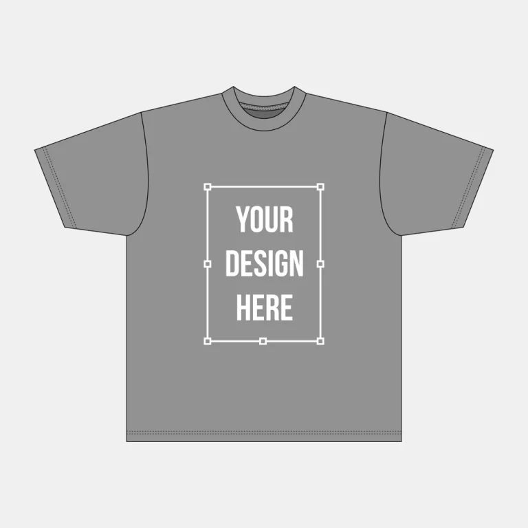 oversized t-shirt tech mockup