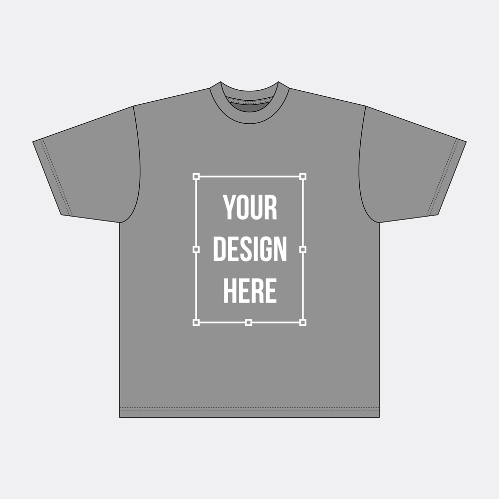 oversized t-shirt tech mockup