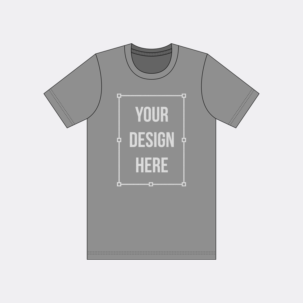 regular fit t-shirt tech mockup