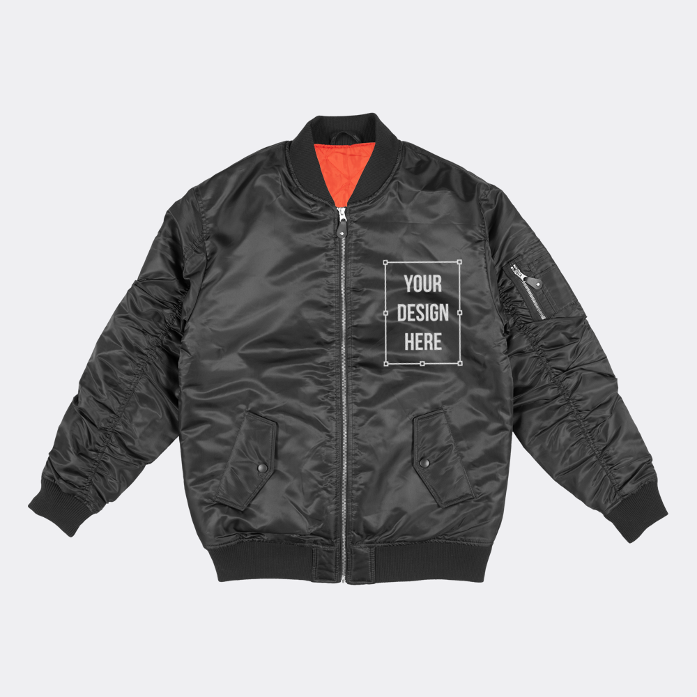 shaka wear bomber jacket mockup