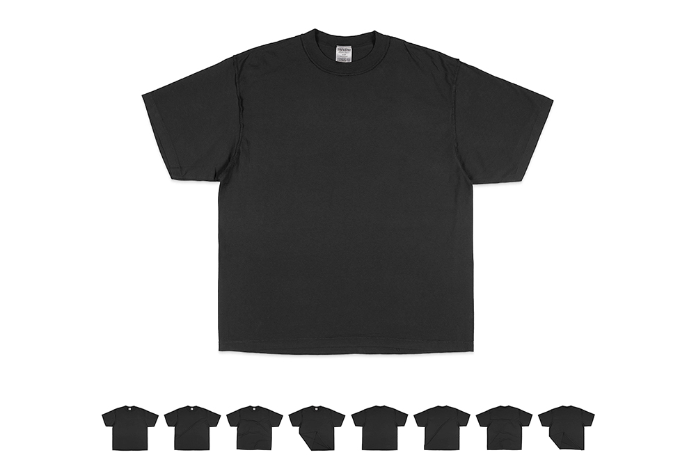 shaka wear tshirt mockup display picture with 8 different views