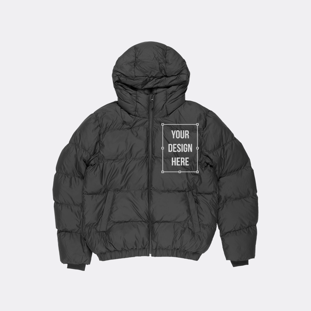 stanley stella puffer jacket mockup