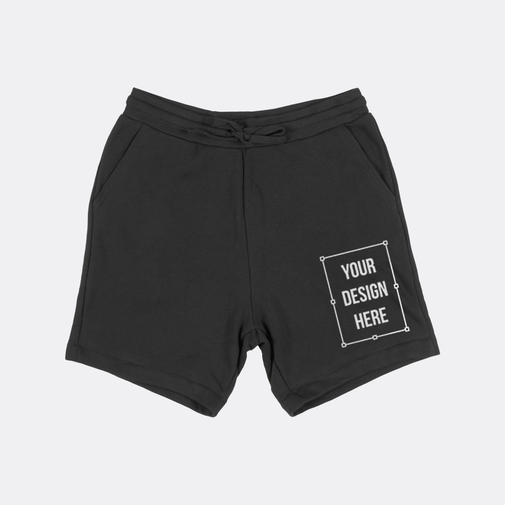 bella canvas 3724 shorts mockup