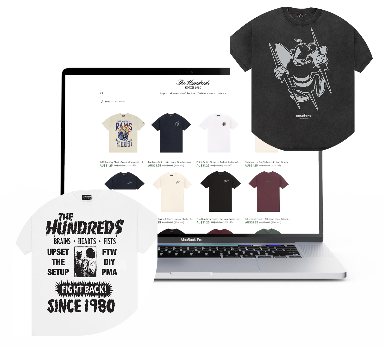 flat lay and model mockup online store using mock it mockups