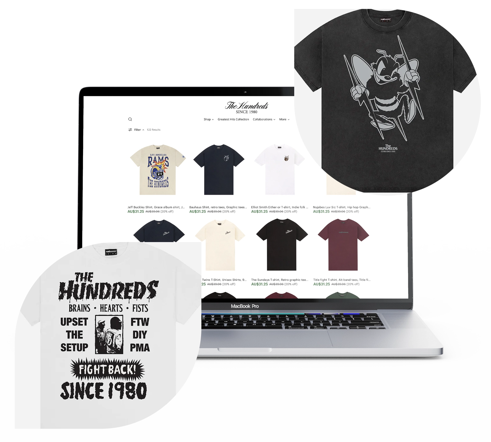 flat lay and model mockup online store using mock it mockups