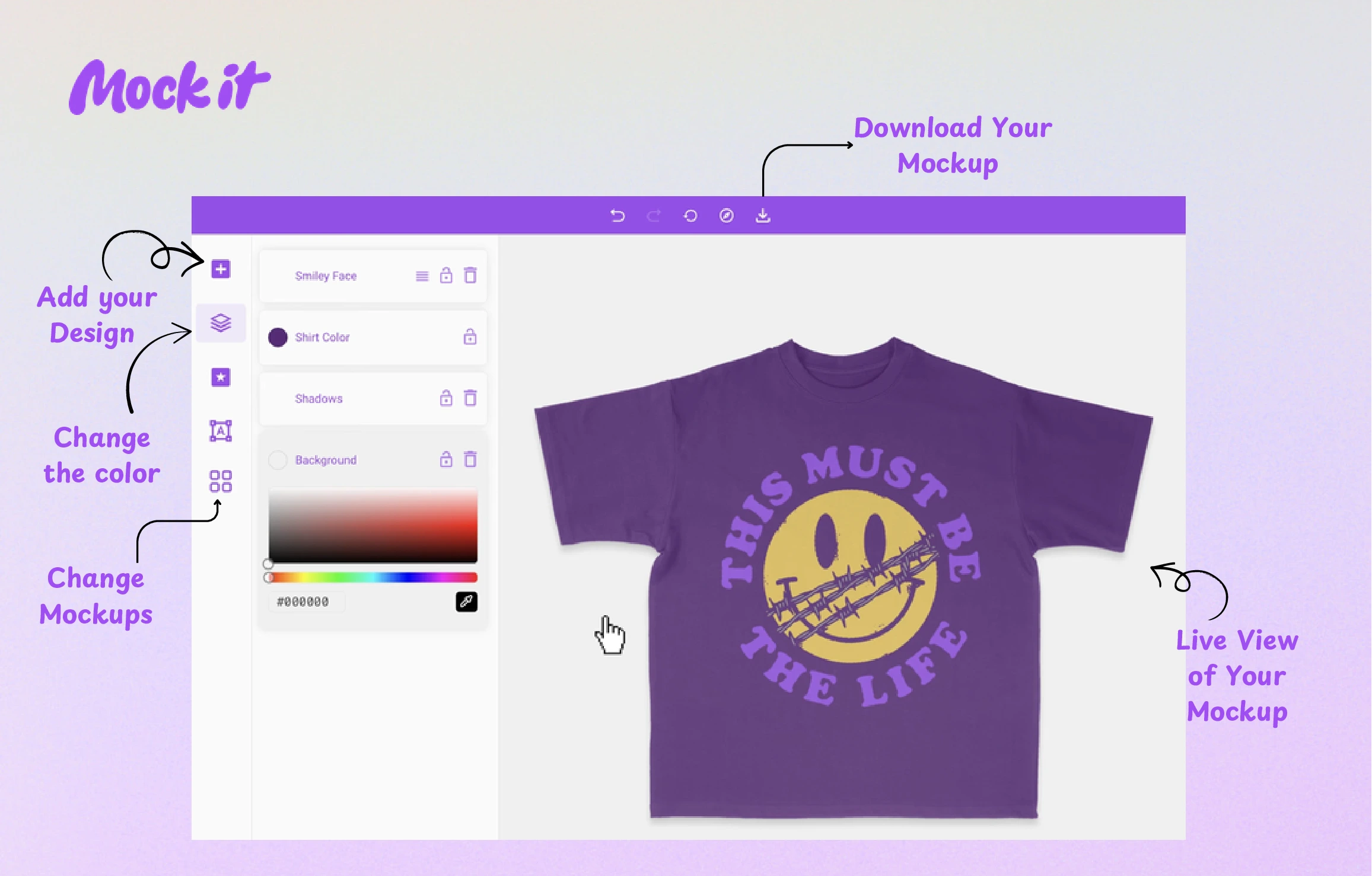how to create mockup