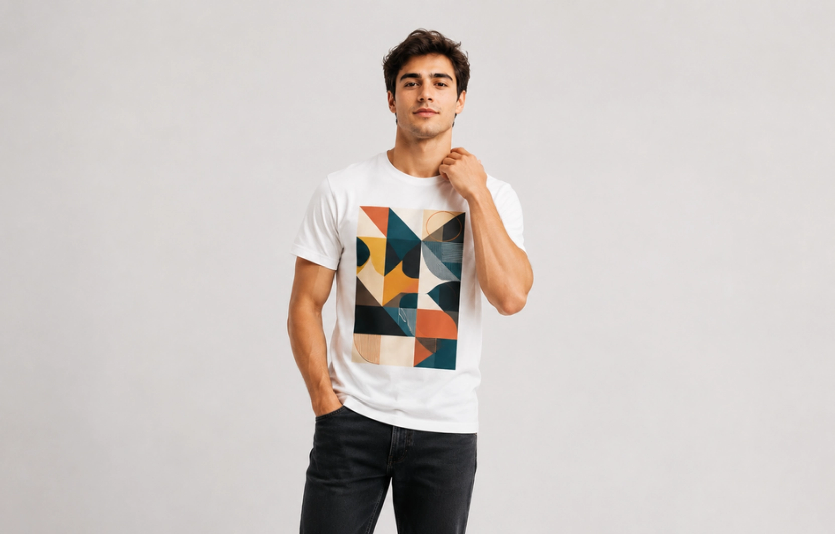 Geometric Print T-Shirt Design Ideas