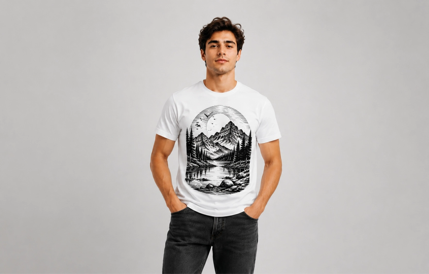 Monochrome T-Shirt Design Ideas