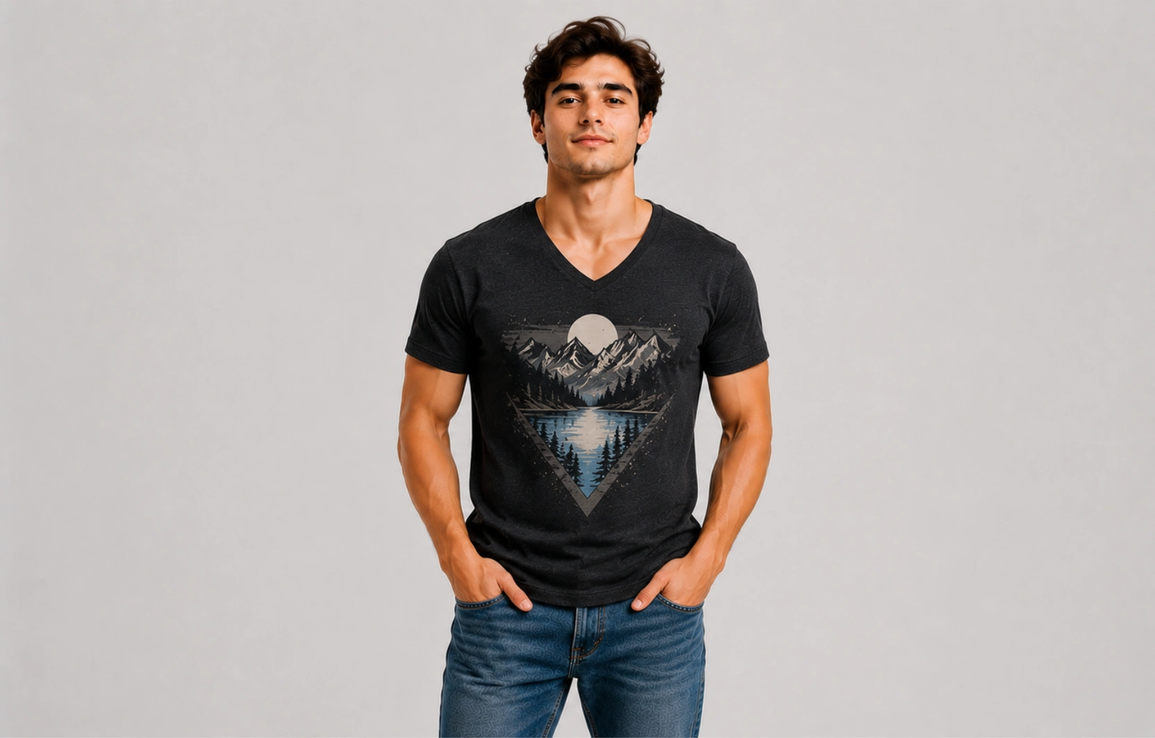 V-Neck T-Shirt Design Ideas