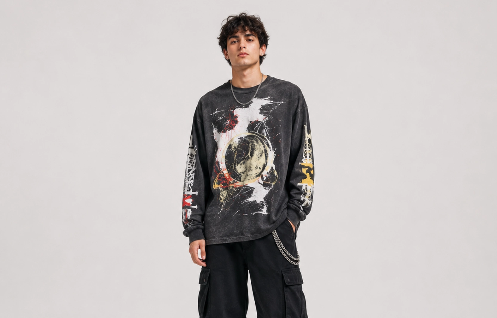 Abstract Artwork Long-Sleeve T-Shirt Designs