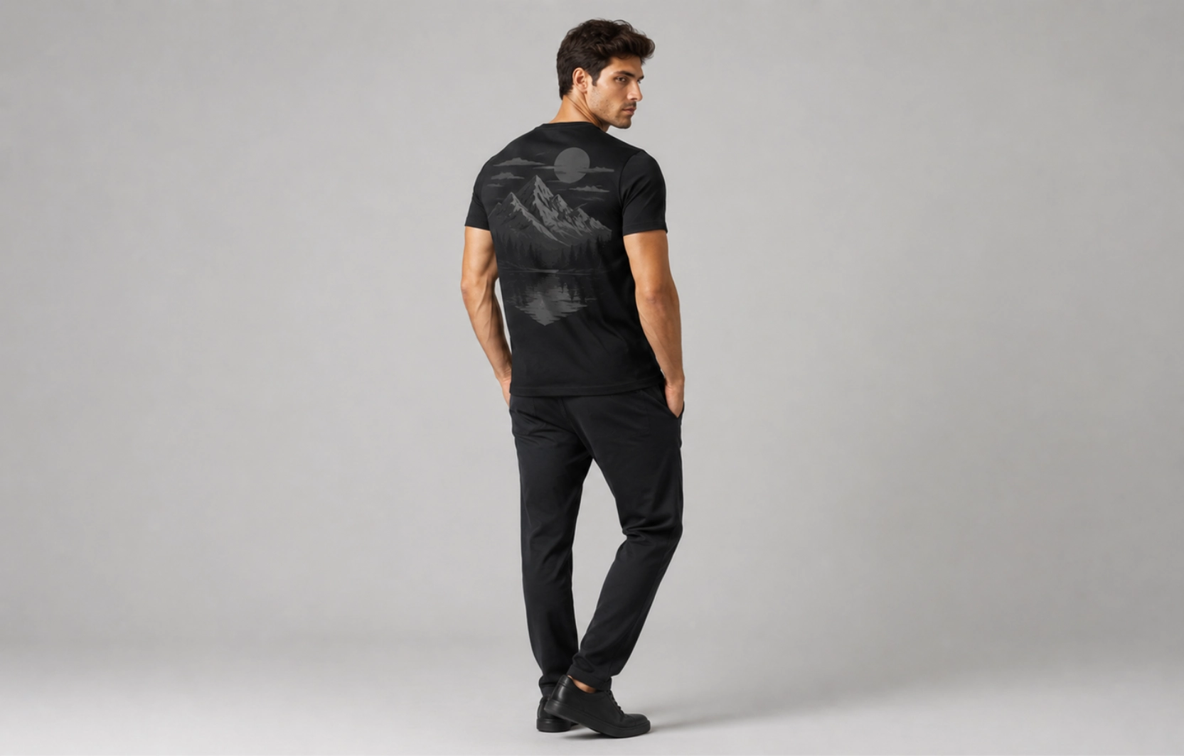 Back Print Designs V-Neck T-Shirt Design Ideas