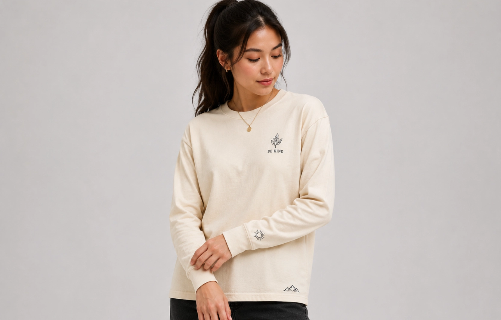 Cuff and Hem Designs for Long-Sleeve T-Shirts