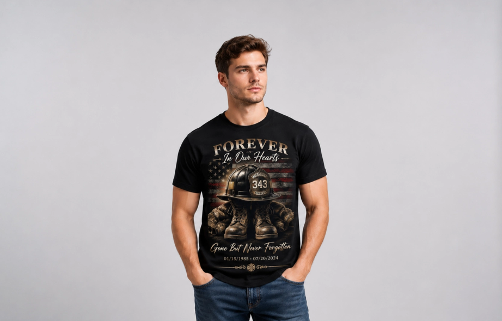 Firefighter Helmet and Boots Design