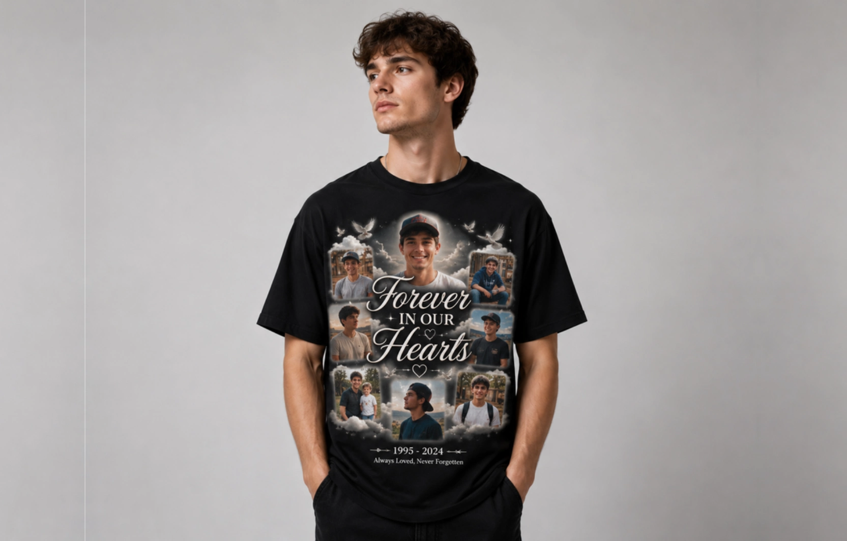 Forever in Our Hearts Collage Design