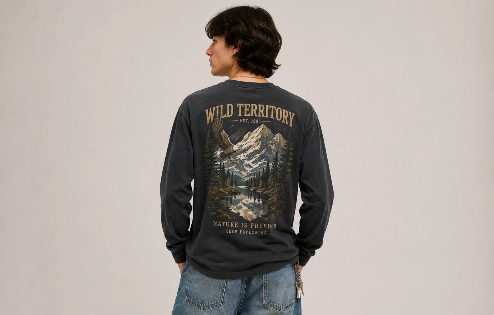 Full Back Designs for Long-Sleeve T-Shirts