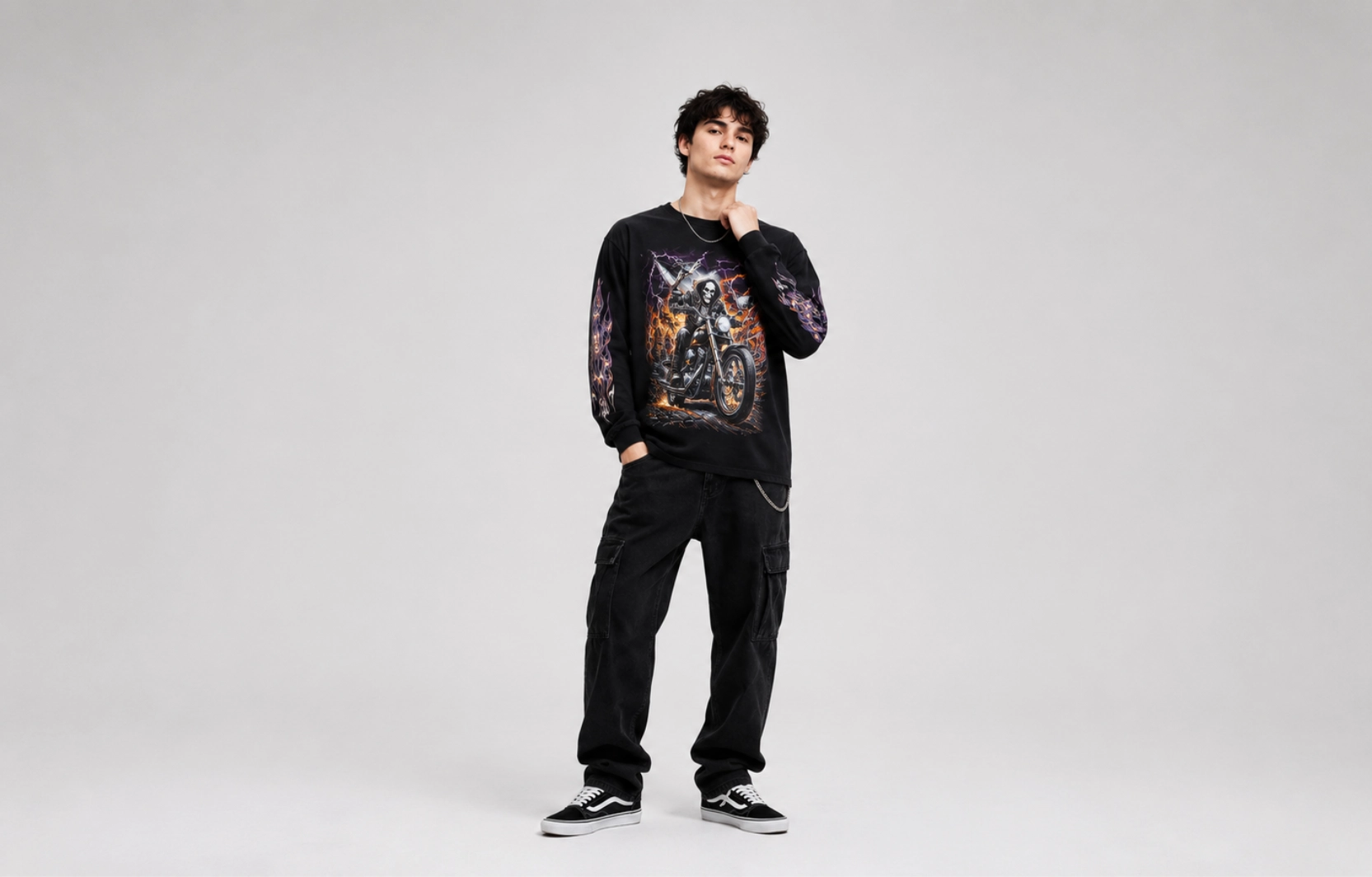 Graphic Print Long-Sleeve T-Shirt Designs
