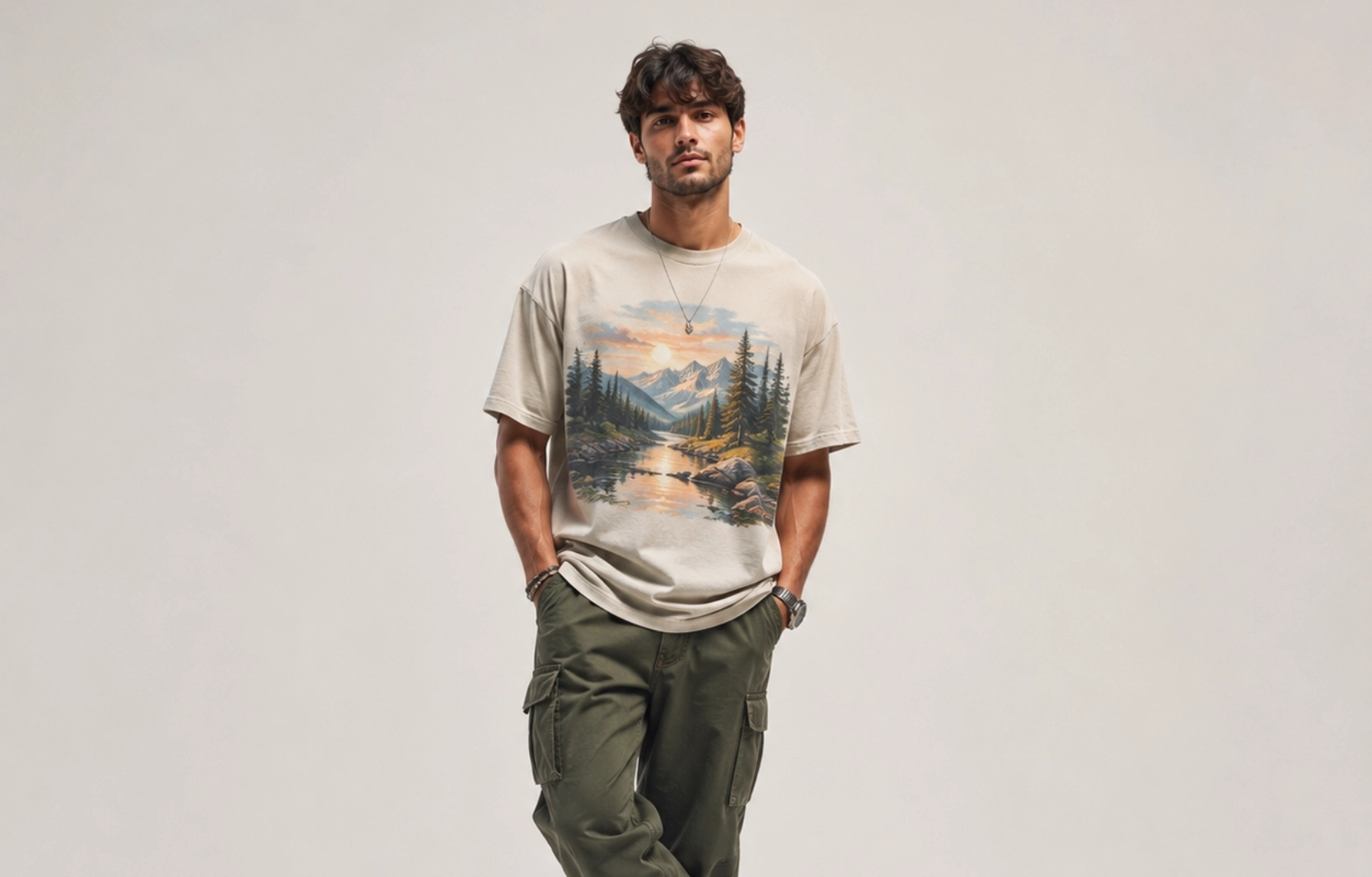 Landscape Graphic T-Shirt Design Ideas for Men
