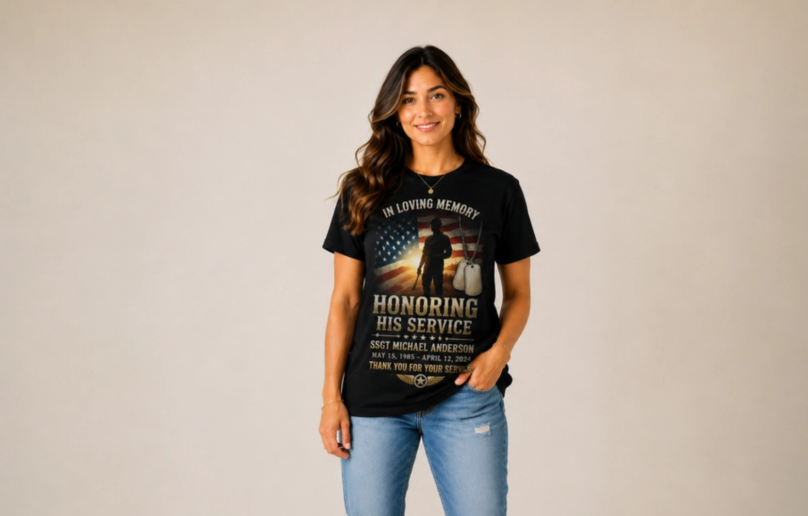 Military Service Tribute Design