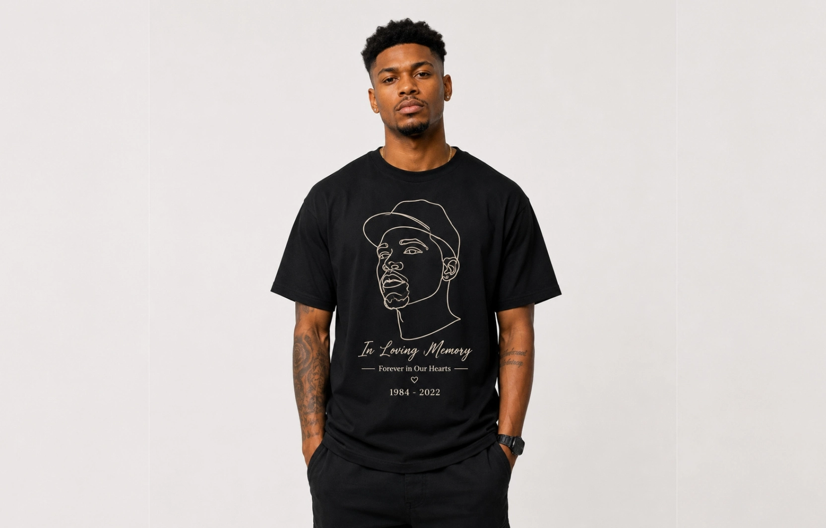 Single-Line Face Outline Design