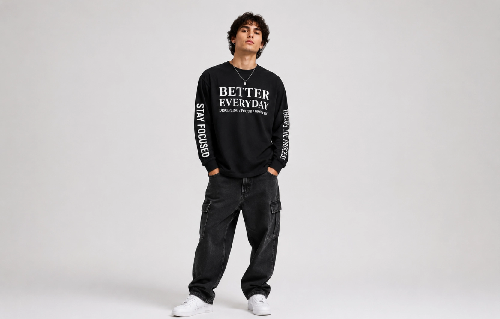 Typography Long-Sleeve T-Shirt Designs
