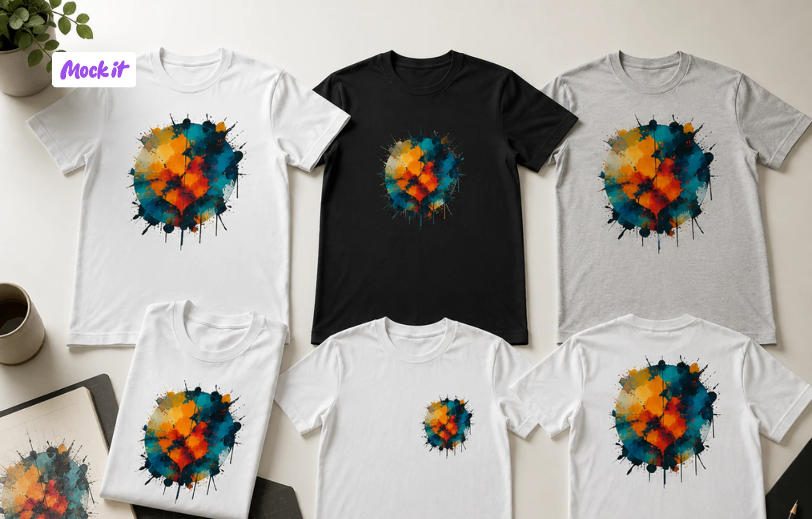use mockups to preview the design