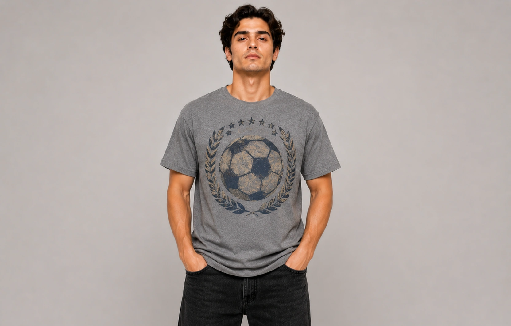Vintage Distressed Football Graphic Design Ideas