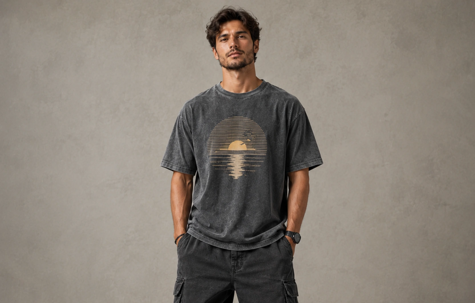 Washed Color T-Shirt Design Ideas for Men