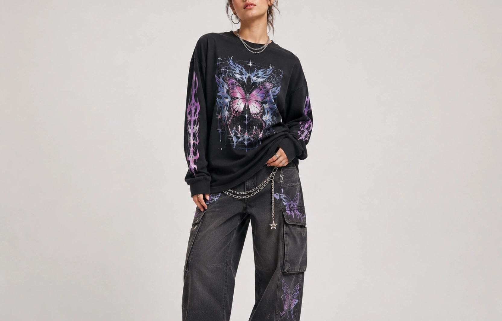 Y2K-Inspired Long-Sleeve T-Shirt Designs