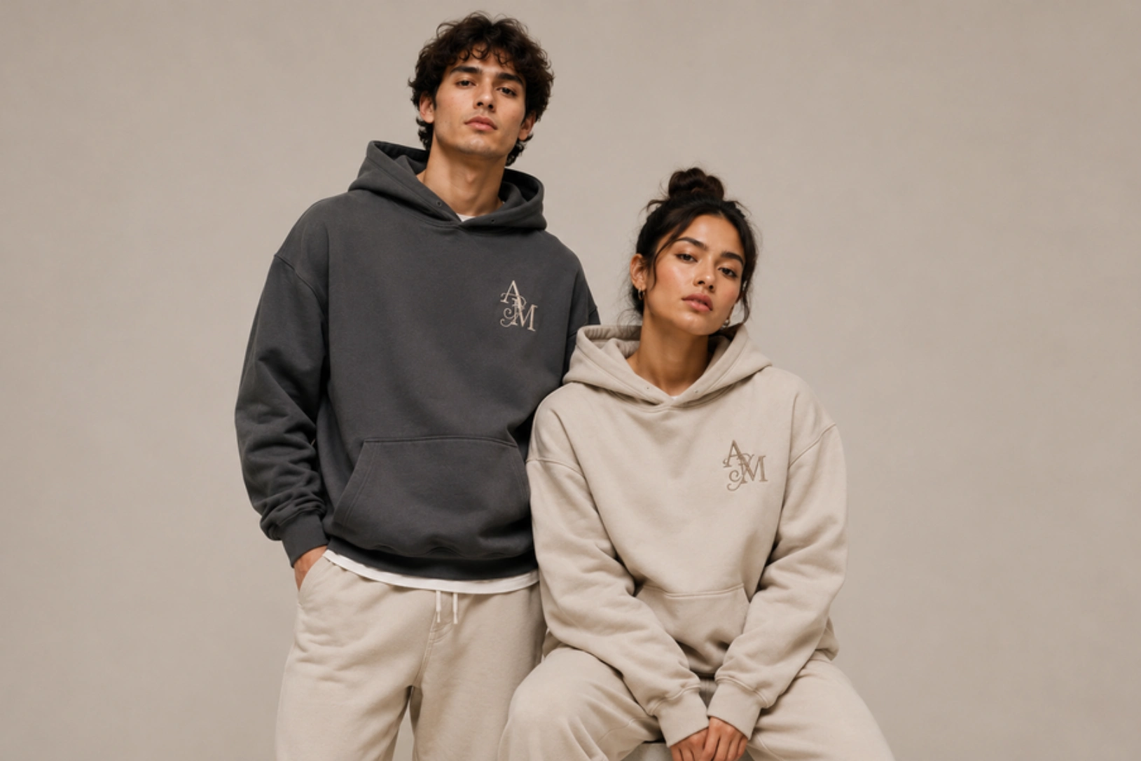 Intertwined Initial Hoodie Design Ideas