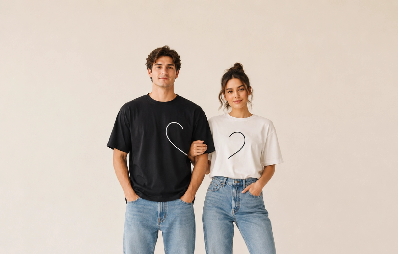 Matching Graphic Design T-Shirts
