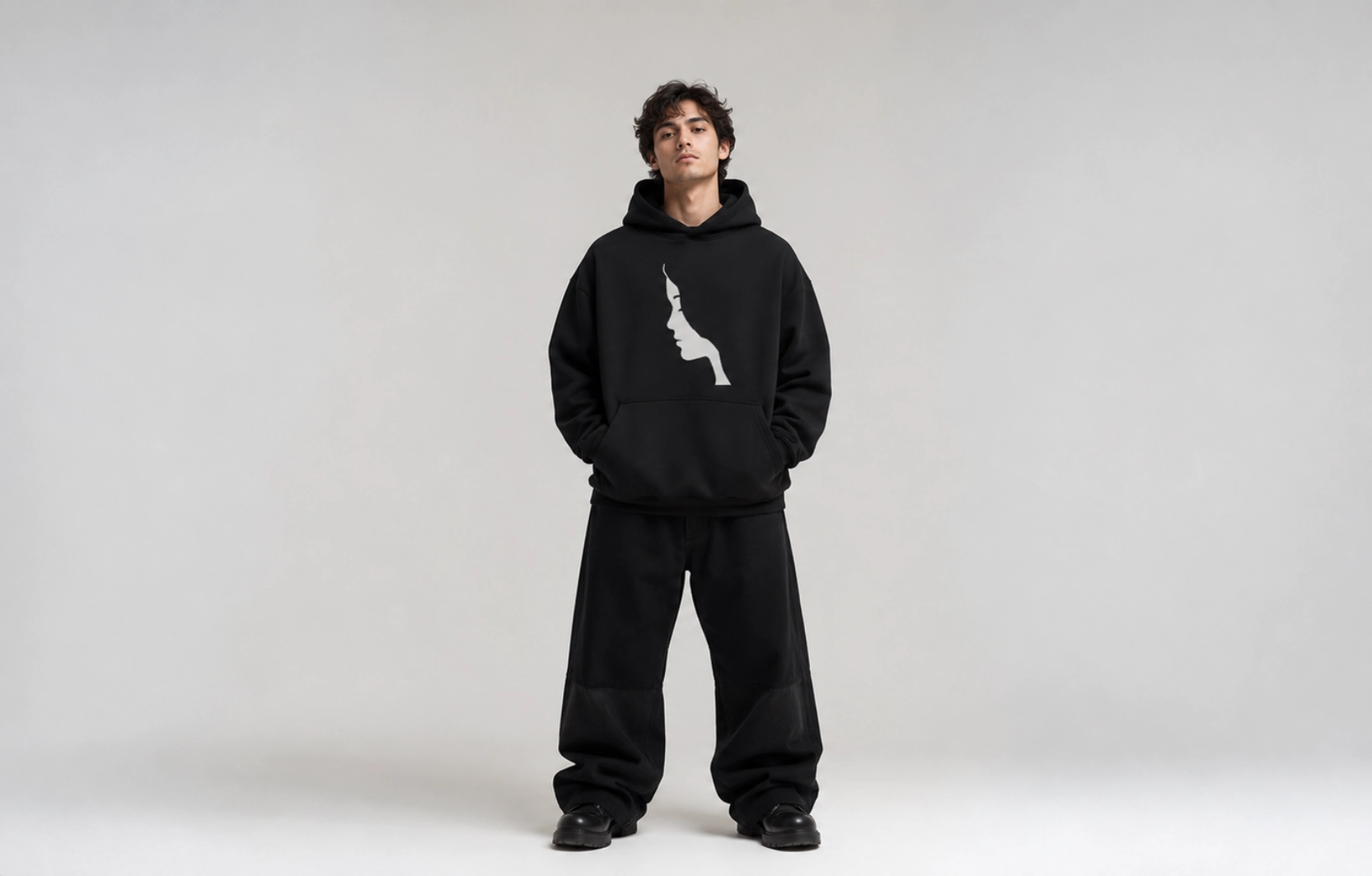 Negative Space Hoodie Design Ideas