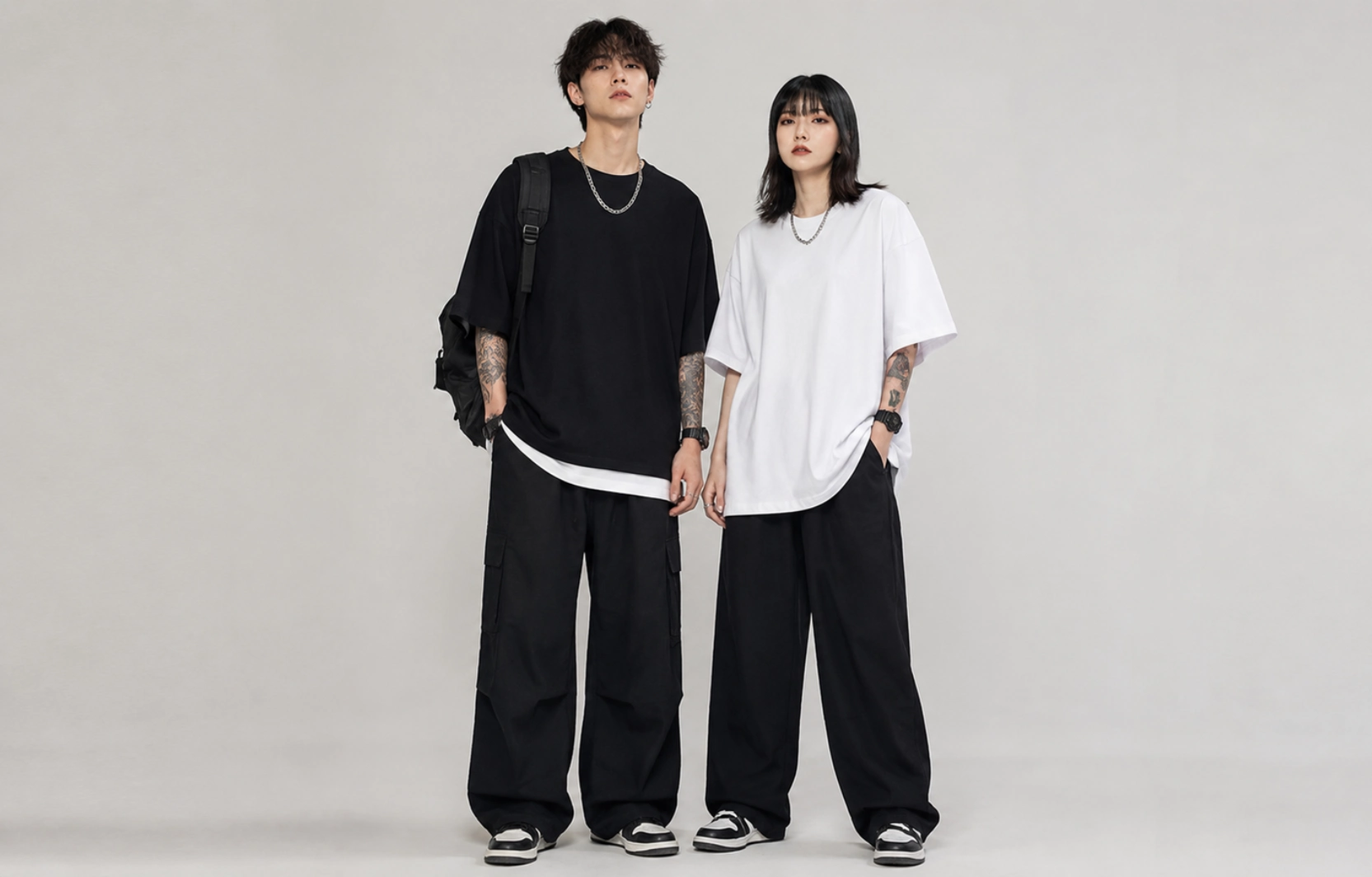 Oversized Streetwear Couple Tees