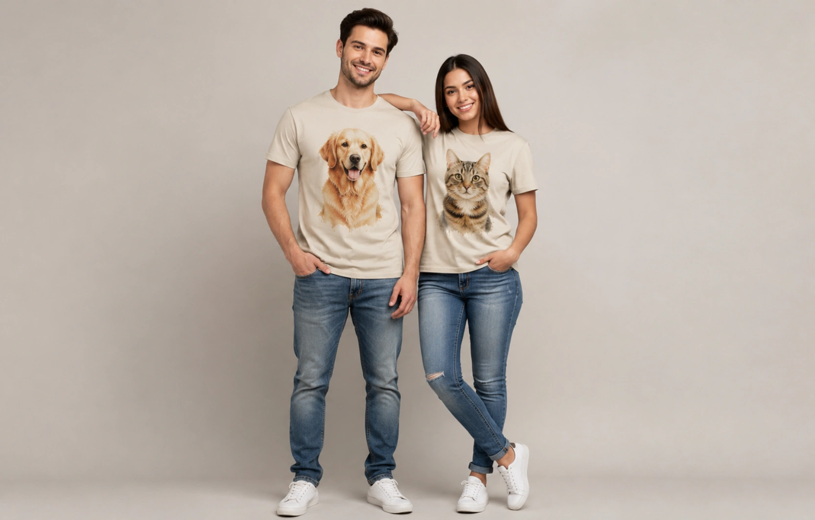 Pet Parent Couple T-Shirts