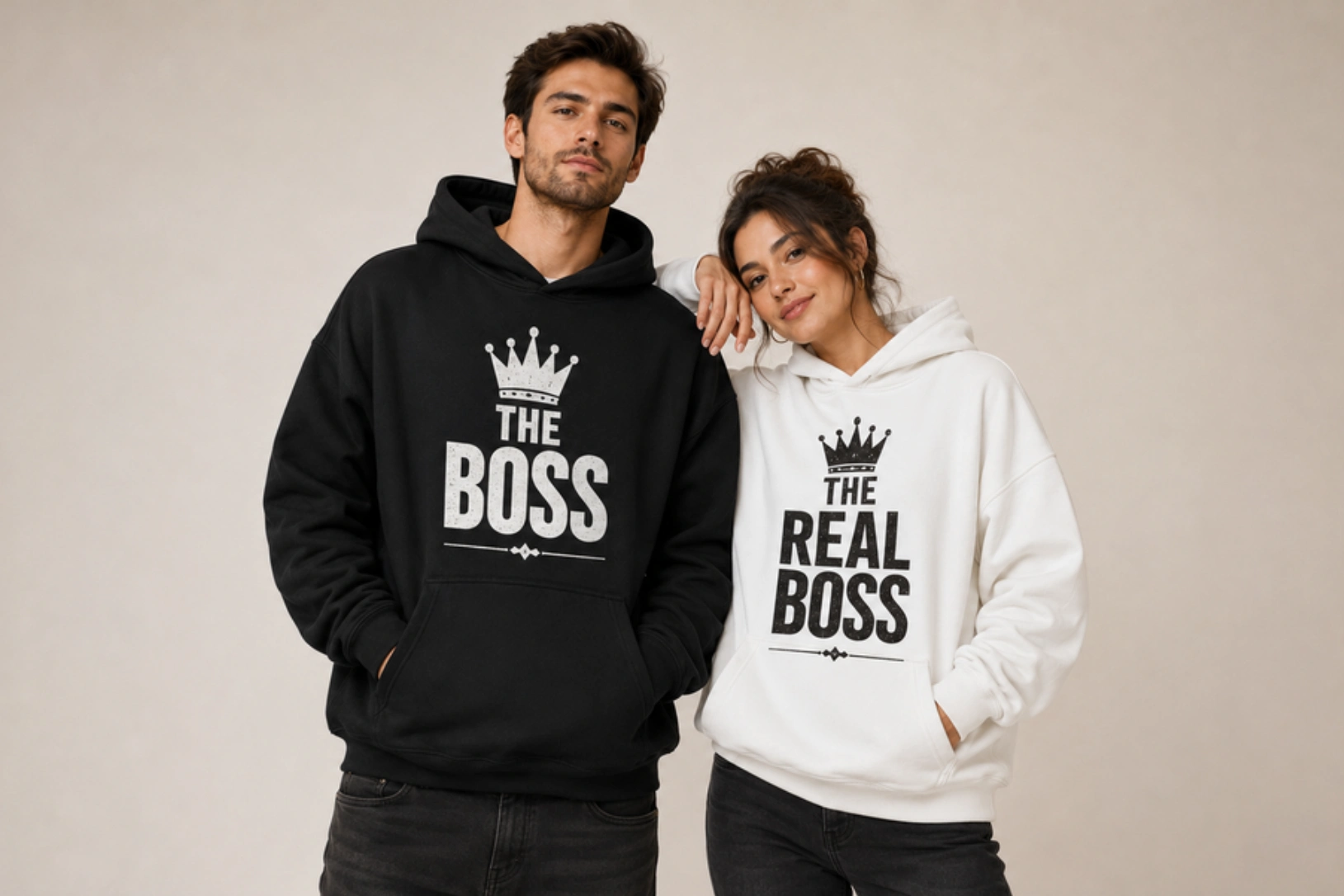 The Boss and The Real Boss Hoodies