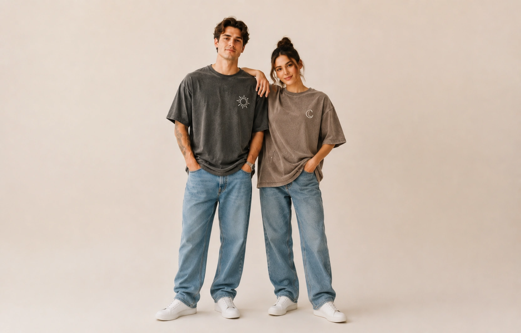Vintage Washed Matching T-Shirts