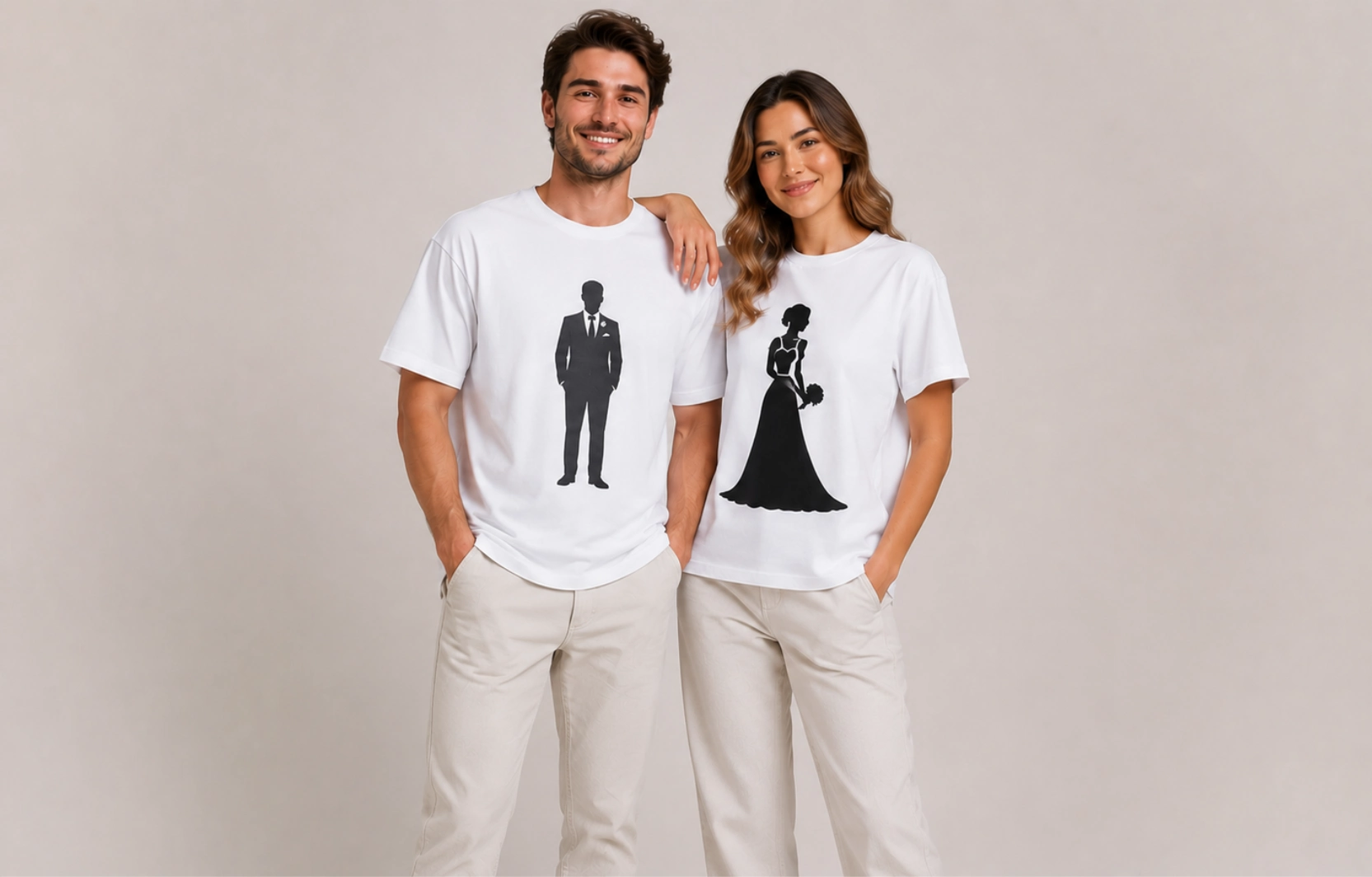 Wedding and Honeymoon Couple T-Shirts