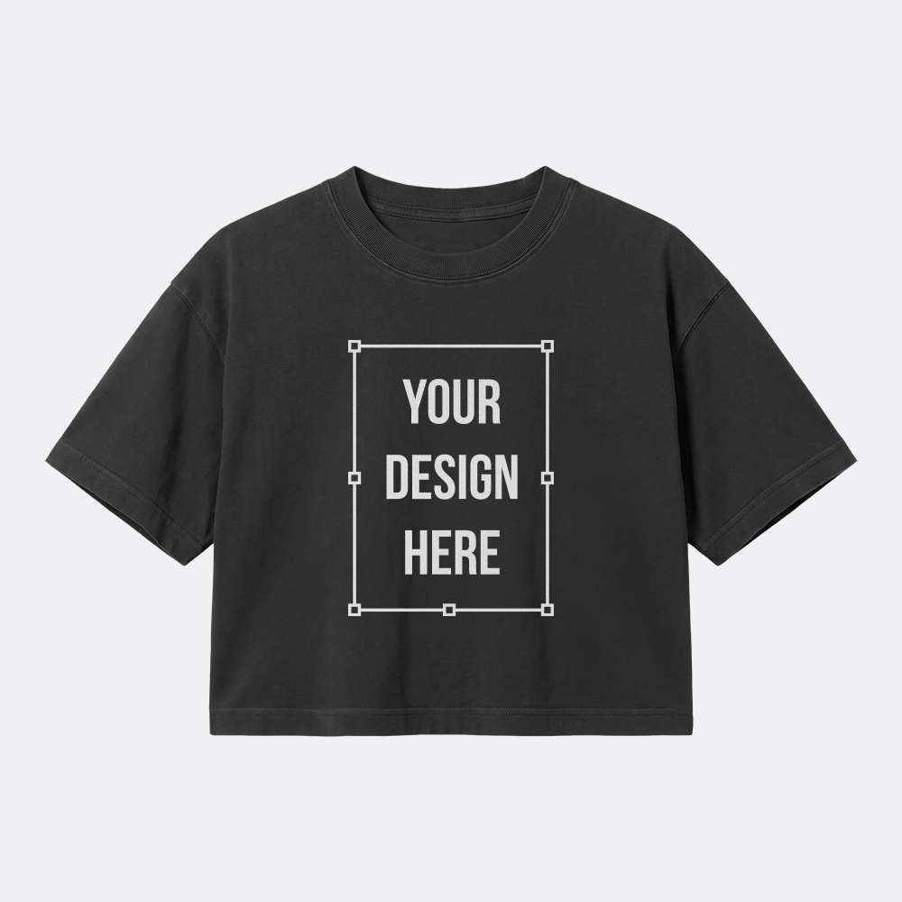 American Apparel 1302GD Women’s Garment Dyed Cropped T-Shirt