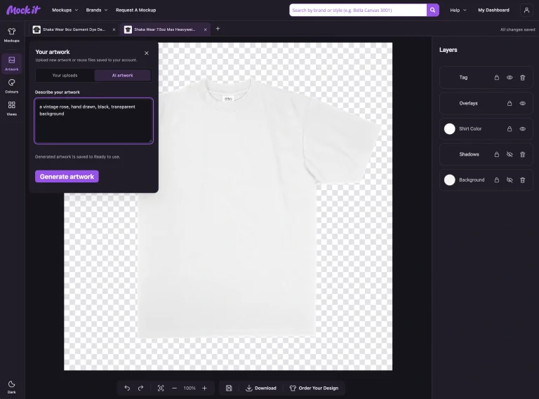 From a Prompt to a Mockup: Create Artwork With AI