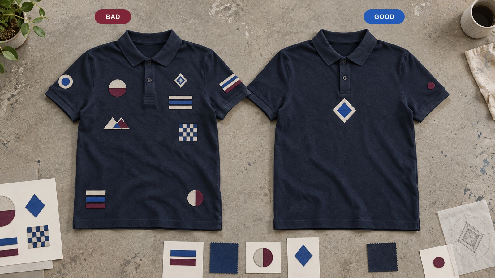 polo-visual-hierarchy-bad-vs-good